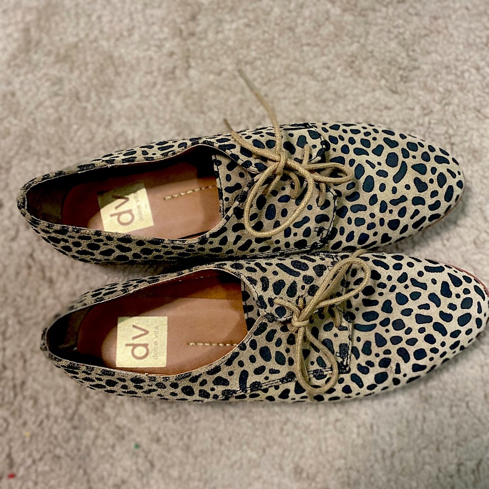 Cheetah print flats